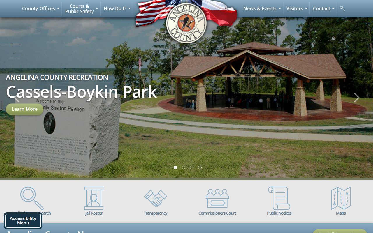 Angelina County criminal history county government page